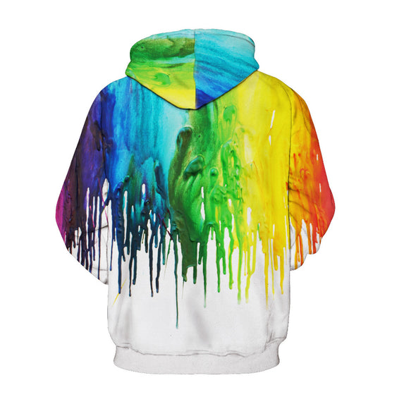 3D digital printing couples hooded sweater plus size