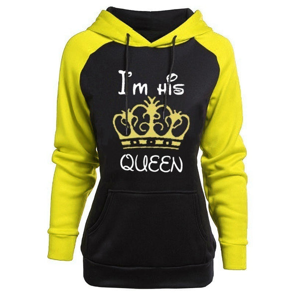 2021 Hot couple sweater Queen King print hoodie