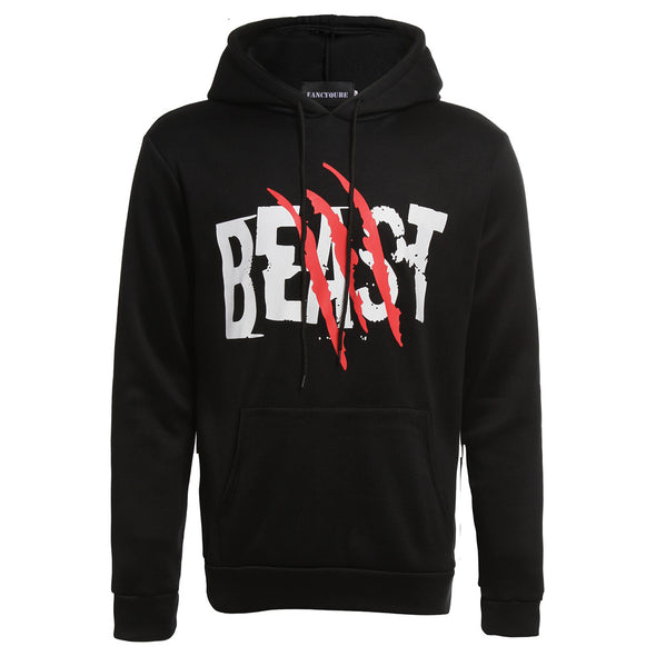 2021 new couple outfit Beast Beauty printed hooded sweater